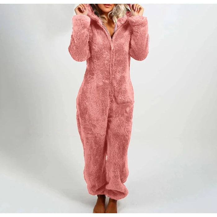 Women’s Elegant Hooded One-Piece Jumpsuit