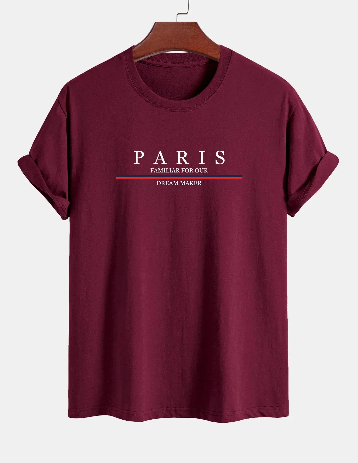 Paris Print Relaxed Fit Pullover – Premium Cotton Casual O-Neck Hoodie