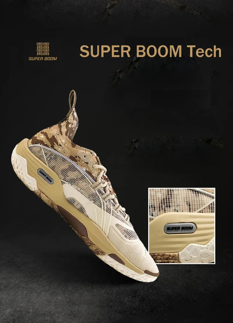 Li-Ning Men's BADFIVE DOMINATOR I SUPER Court Basketball Shoes SUPER BOOM Cushion Wearable Sport Shoes Stable Sneakers ABFV007