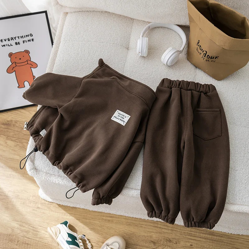 Kids' Winter Fleece 2-Piece Sport Suit