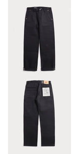 Red Tornado Black Selvedge Denim Relaxed Fit Jeans – 14.5oz