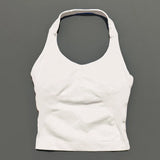 Impact Seamless Halter Longline Gym Top with Built-in Bra