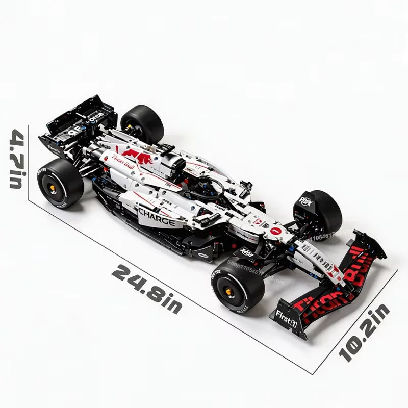 2026 NEW MK6025 Technical Classic Performance 1900+Pcs RB21 White Sports Car Building Blocks MOC DIY Assembly Model Boy Toy Gift