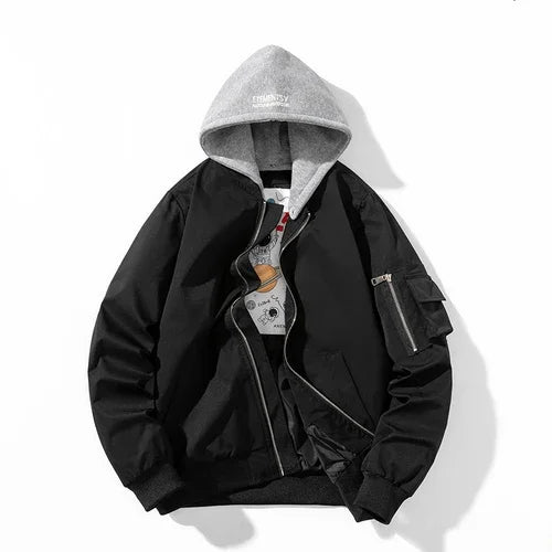 Hooded Bomber Pilot Jacket