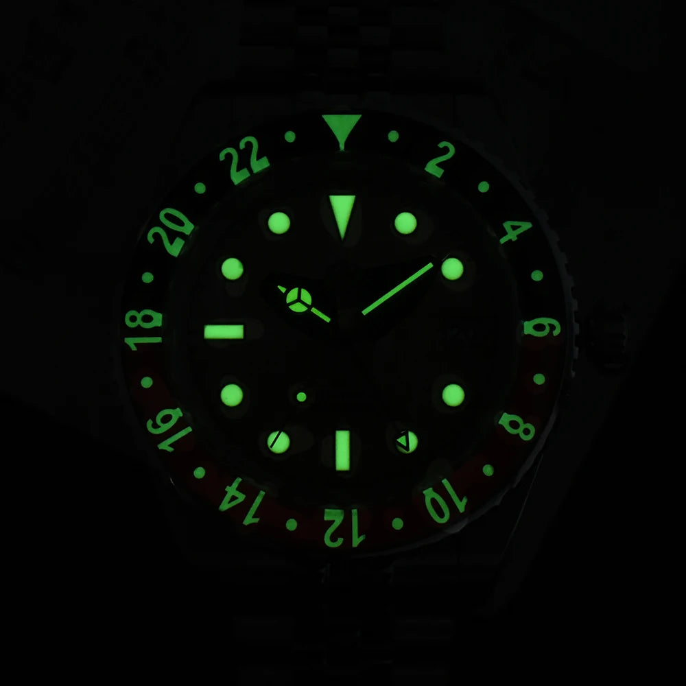 San Martin 40mm SN0005 GMT Automatic Watch | NH34