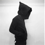 Harajuku Streetwear Zippered Cloak Hoodie
