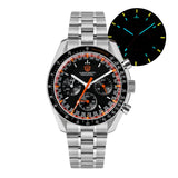 Watchdives WD1863 Quartz Watch VK63 Chronograph Movement Bubble Sapphire Crystal 10Bar Waterproof Luminous 39mm Vintage Watches