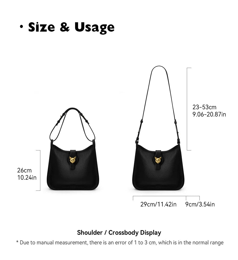 BAFELLI Genuine Leather Bucket Bag – Shoulder & Crossbody