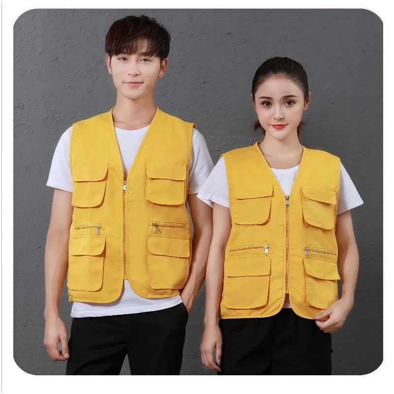 Men's Multi-Pocket Safari Vest – Lightweight All-Season Outerwear