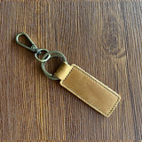 Free Customized Fashion Women Genuine Leather Keychain Vintage Creative Pendant Handmade Small Gift DIY Present Car Key Chain