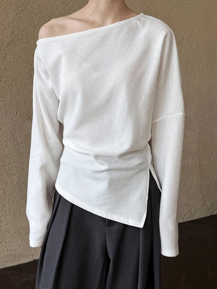 Women's Pleated Relaxed-Fit Sweatshirt
