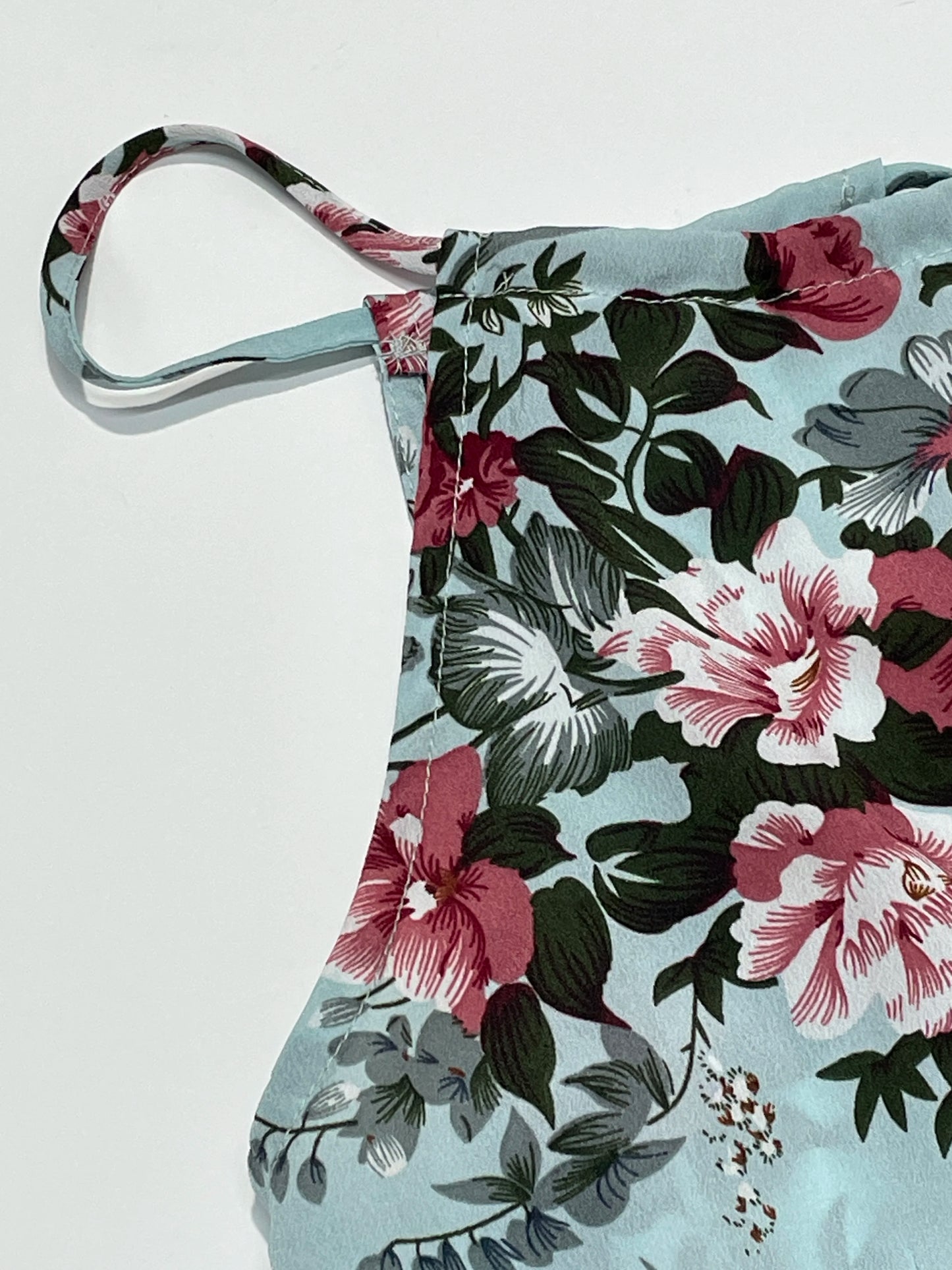 Elegant Floral Print High Slit Halter Dress