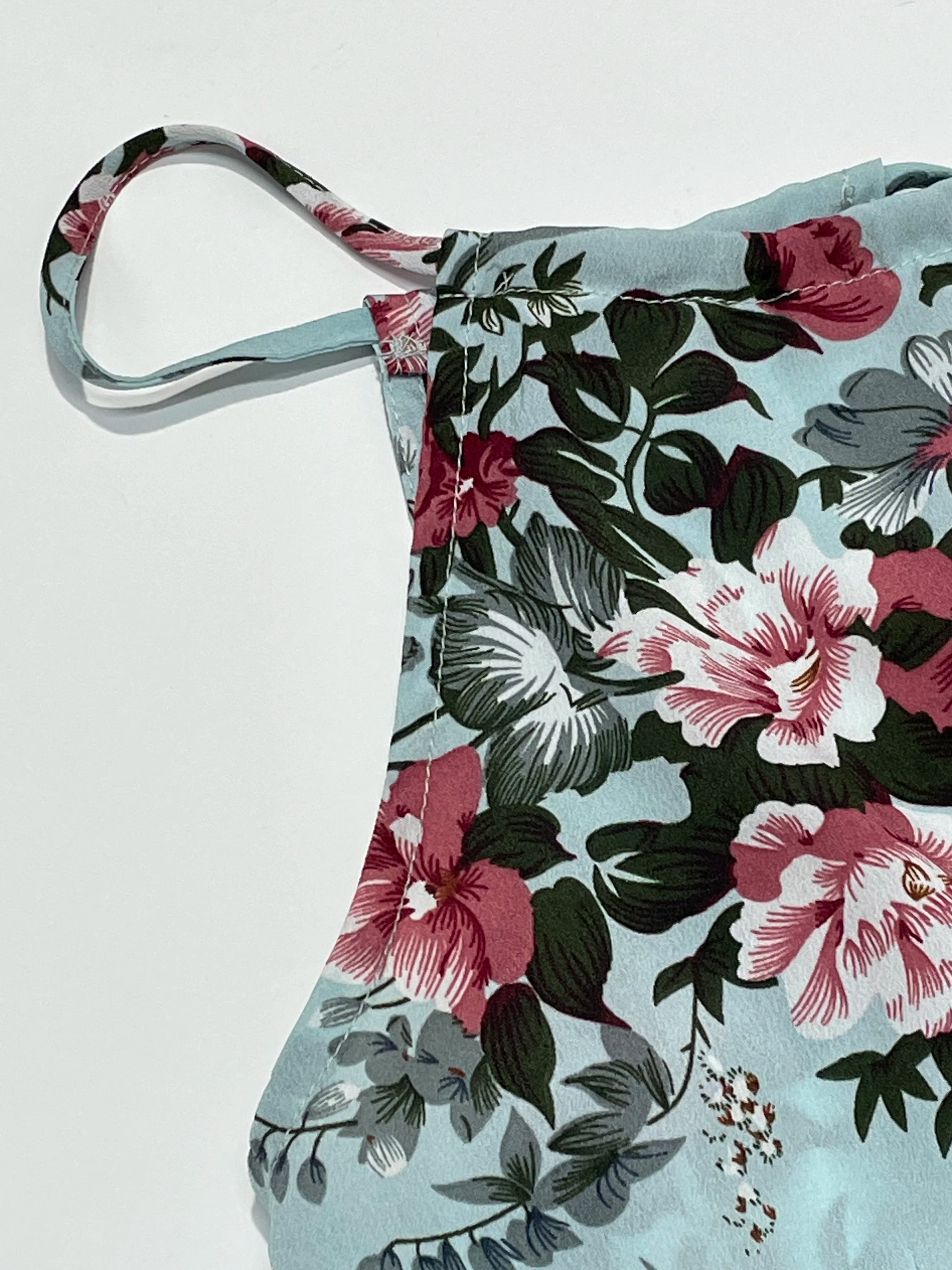 Elegant Floral Print High Slit Halter Dress