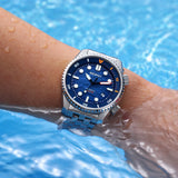 BERNY Automatic Diver Watch for Men Top Luxury Sapphire 316L Steel New Wave Dial 200M Waterproof Mechanical Diving Men's Watches