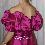 Satin A-Line Sweetheart Prom Gown | Custom Made