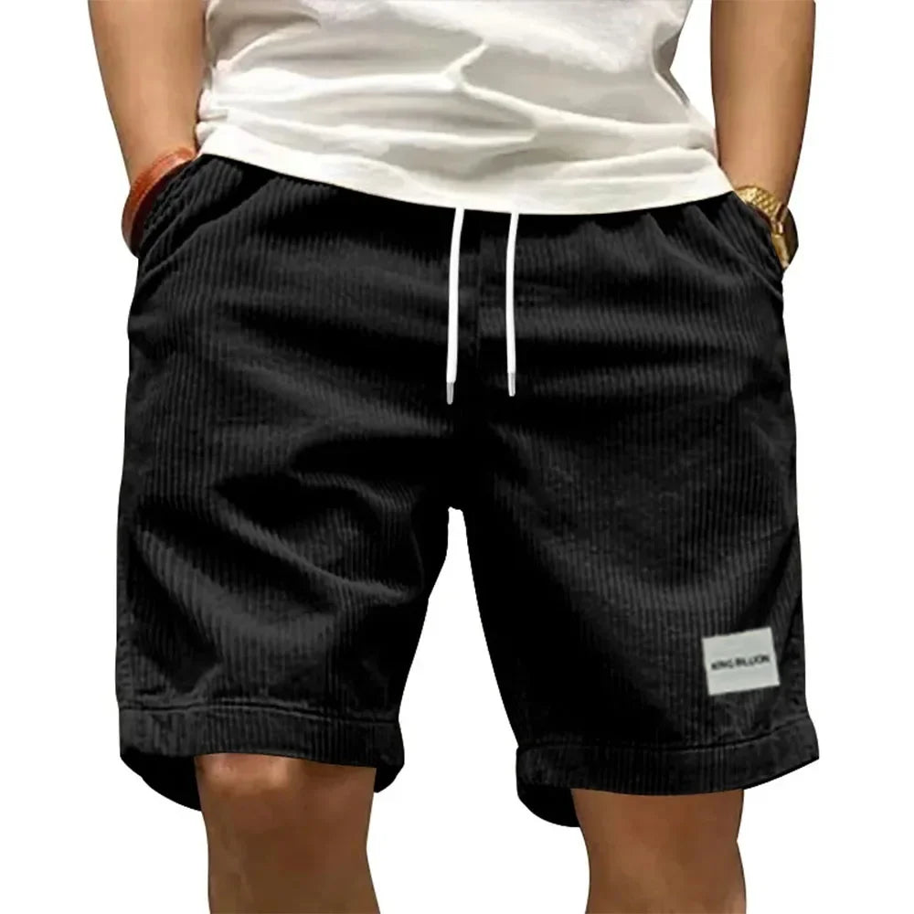 Men's Cotton Cargo Shorts with Elastic Waist