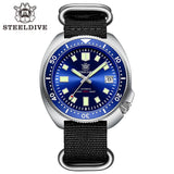 STEELDIVE Classic New Nylon Strap SD1970 200M Water Resistant Sapphire Glass AR Coating Mens Automatic Watch NH35 Dive Watch