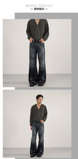 Men's Blue-Gray Relaxed Fit Jeans