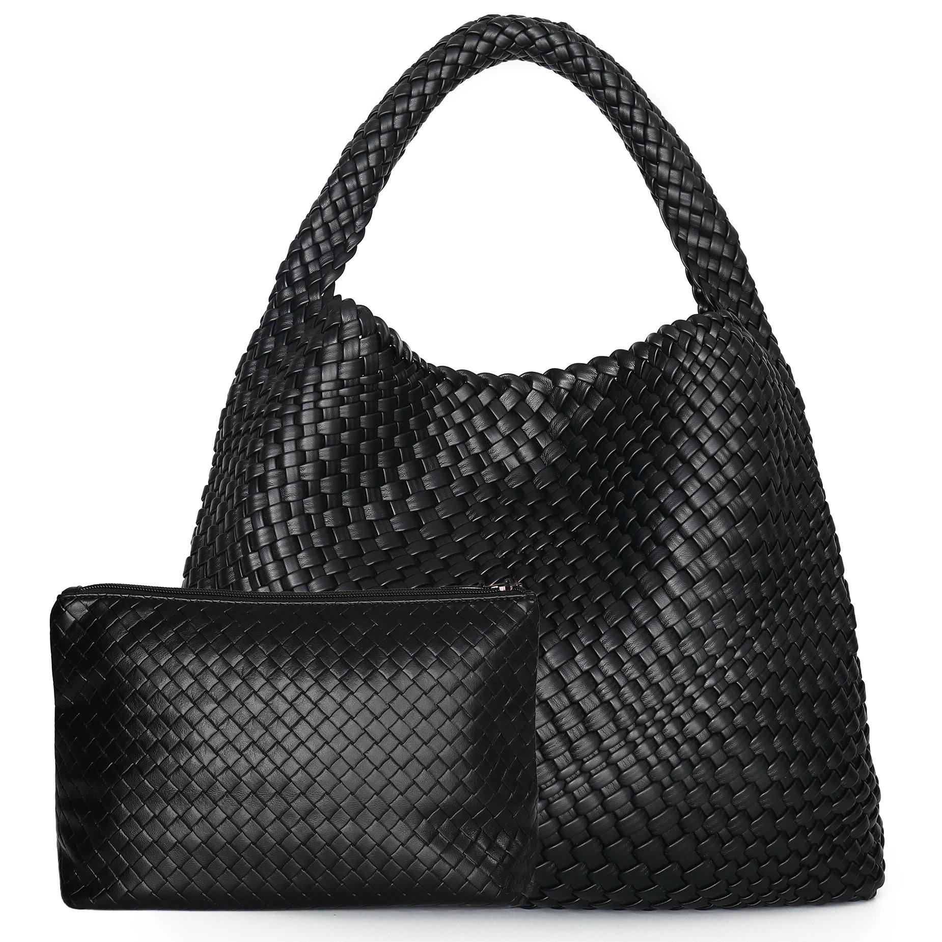 Hand-Woven Leather Tote & Shopper