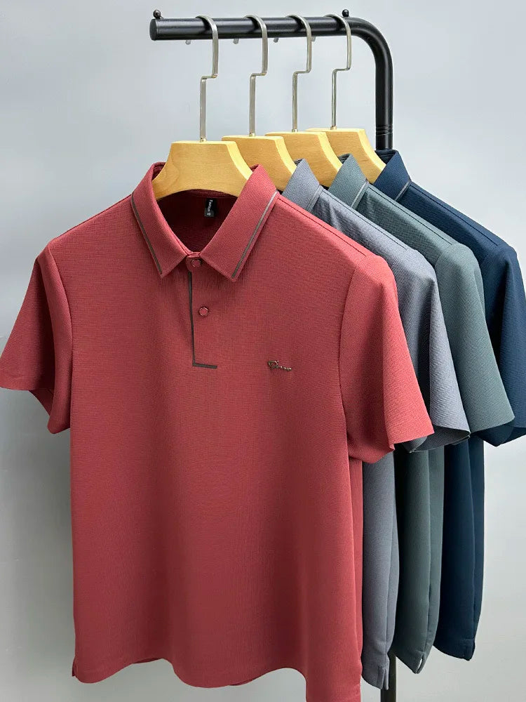 Men's Diamond Emblem Short-Sleeve Polo Shirt