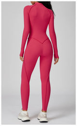 Long-Sleeved Performance Yoga Bodysuit