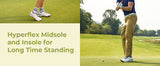 FitVille Wide Golf Shoes Men Professional Outdoor Water Resistant Golf Shoes for Course with Spikes