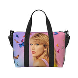 Custom The Eras Tour 1989 Taylor's Swift's American Pop Singer Tote Bag Women Large Capacity Beach Gym Travel Bags