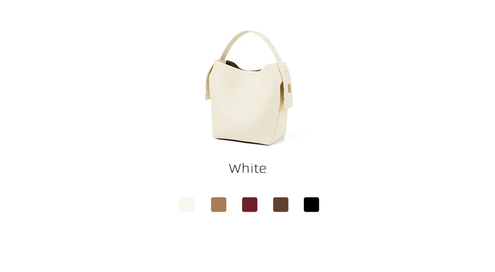 LA FESTIN Original Brand Genuine Leather Ladies Handbag Shoulder Crossbody Bag Portable Bucket Bag Female Bags Women's Bag