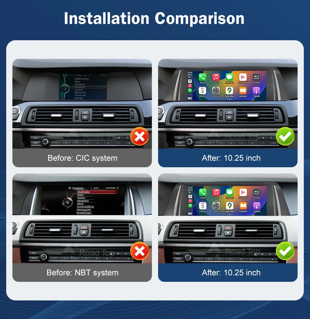 10.25" 1920×720 Touchscreen for BMW 5 Series F10/F11