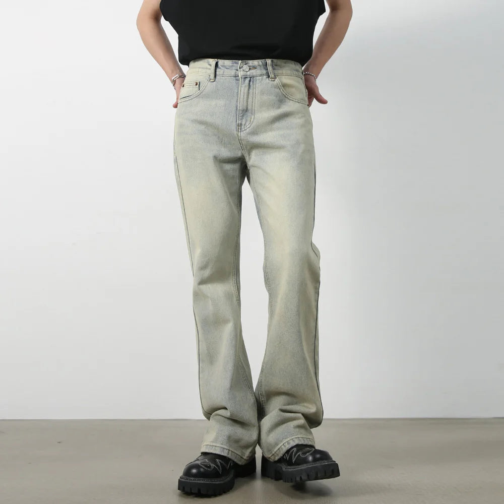 Men's Vintage Loose Denim Jeans | Streetwear Style