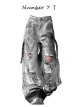 Women's Wide-Leg Distressed Jeans | High Street Style