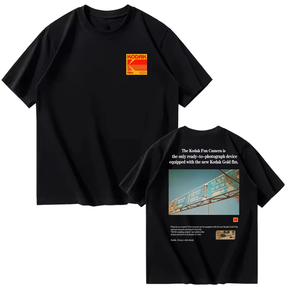 Kodak Polychrome Rainbow Graphic Tee — Unisex Vintage Retro Cotton T-Shirt