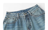 CHIC VEN Women Jeans Fashion Casual Loose High Waisted Wide Leg Denim Pants Streetwear Female Trousers Spring Autumn New 2026
