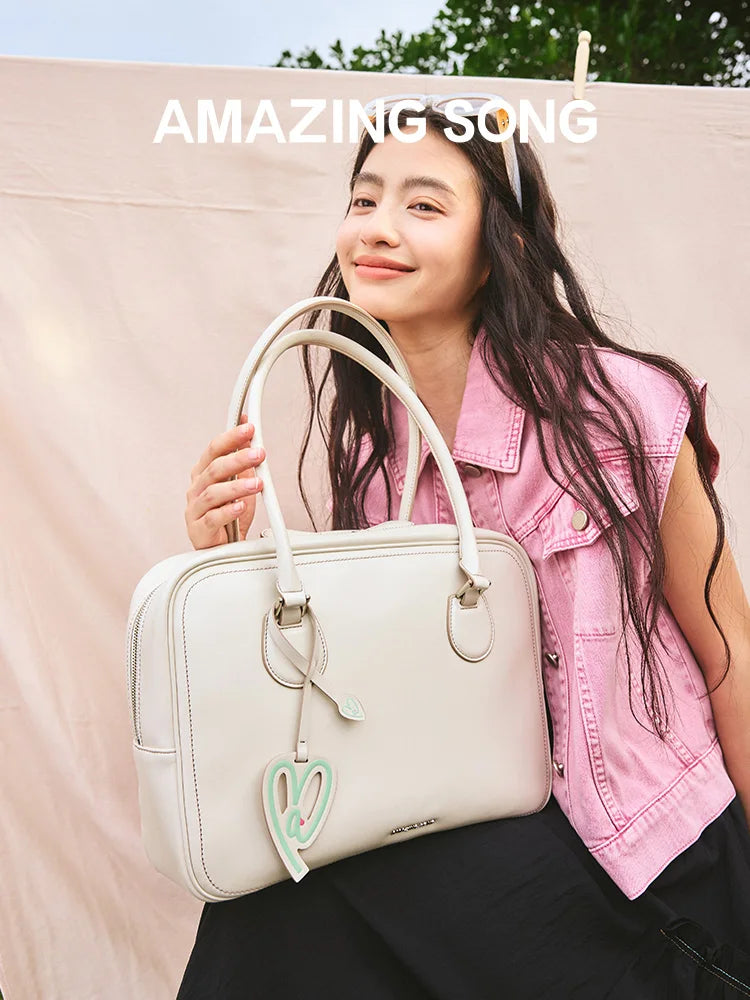 Amazing Song Toast Bag Large Leather Crossbody