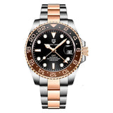 New PAGANI DESIGN Men Mechanical Watch 40mm Luxury Automatic Mens Watches 10Bar Waterproof GMT Wristwatch for Man's Gift PD-1662