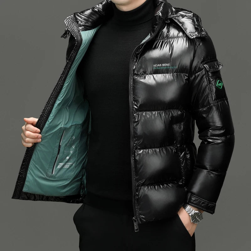 Men's Quilted Hooded Parka – Warm Winter Jacket