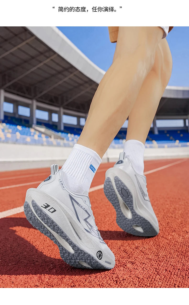 Men Marathon Running Shoes Carbon Plate Training Race Sports Outdoor Breathable Lightweight Women Comfortable Athletic Sneakers
