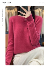 Women's Merino Wool Crew Neck Sweater