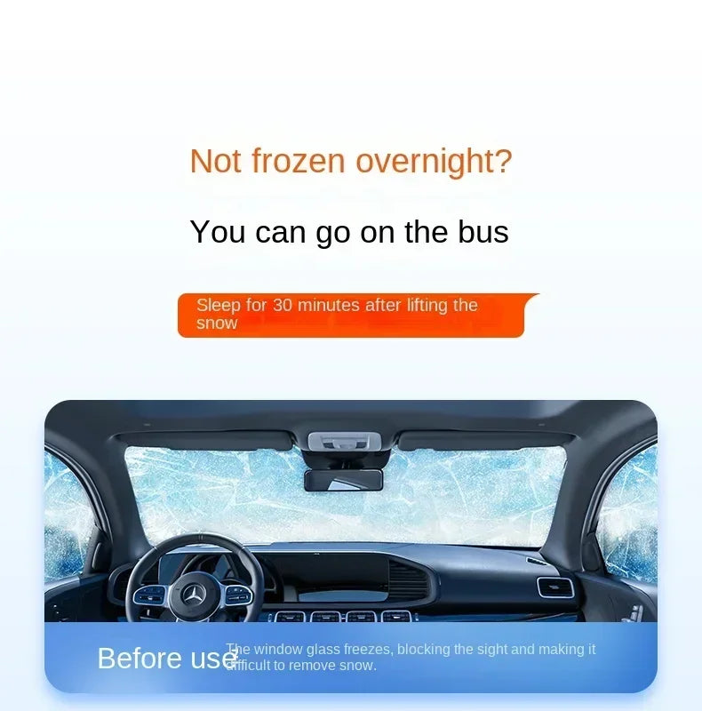 All-Weather Half Car Cover – Windshield & Roof Protection
