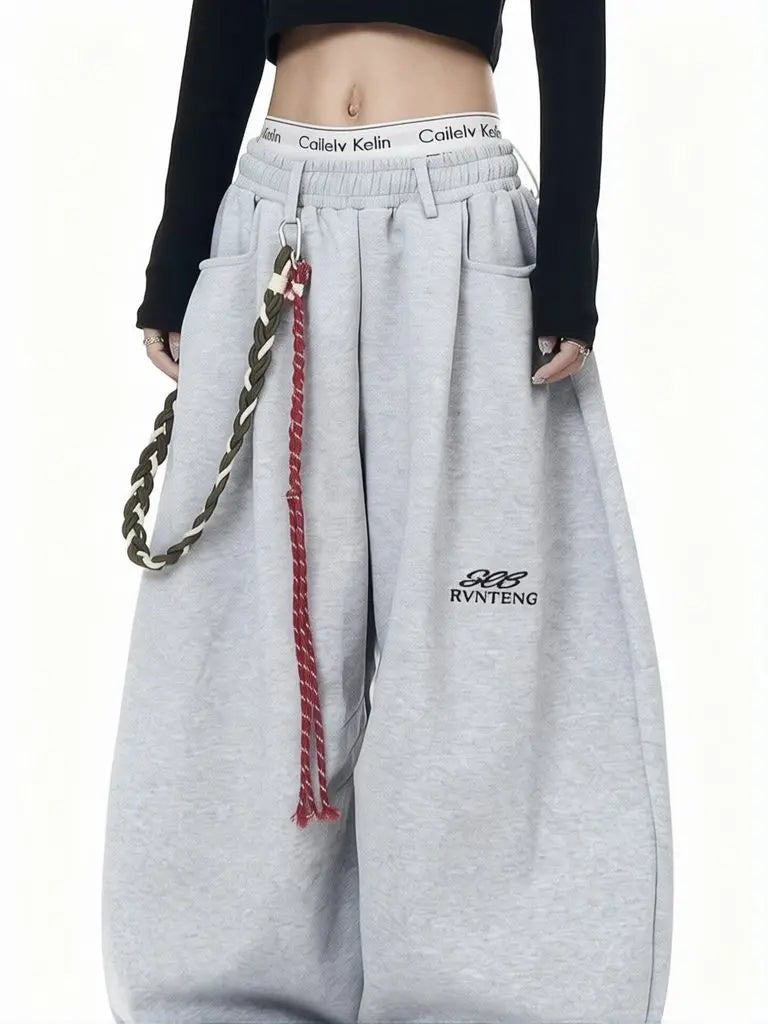 Men's Wide-Leg Baggy Pants