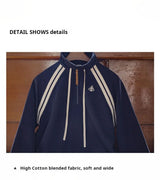 Women’s Vintage Half-Zip Cotton-Blend Sweatshirt