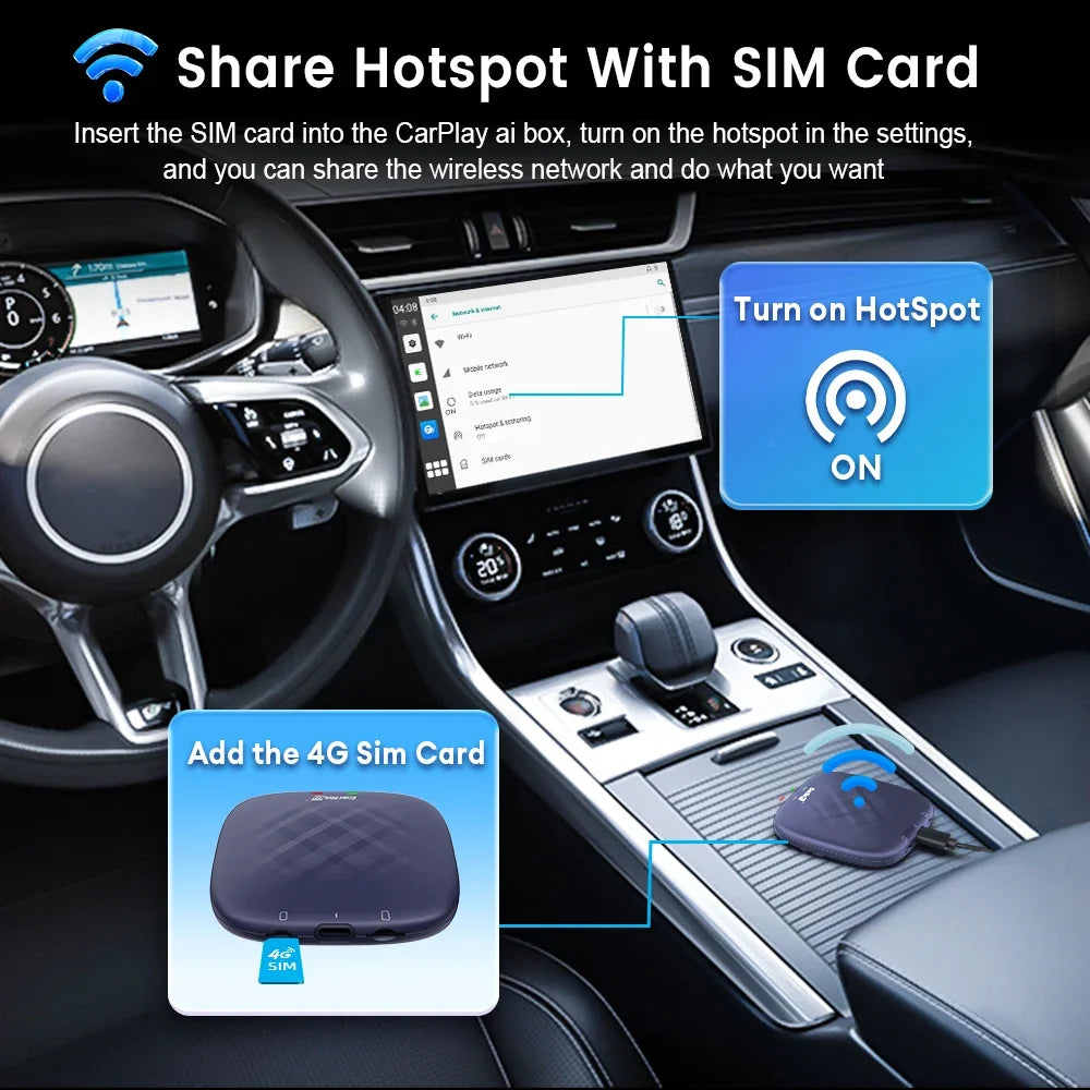 Carlinkit Android 13 Wireless CarPlay & Android Auto AI Box