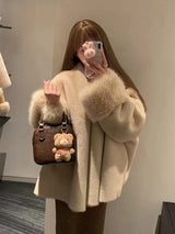 Women's Faux Mink Fur Coat – Loose Fit