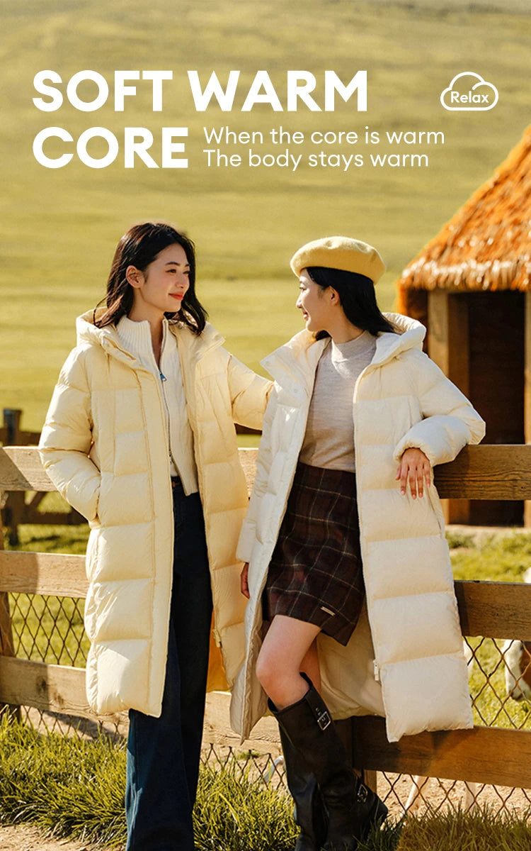 Women’s Longline Hooded Down Jacket