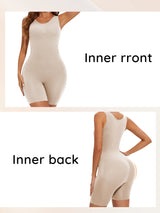 USA-Made Seamless Full Coverage Body Shaper – Firm Control Thigh Slimming Bodysuit