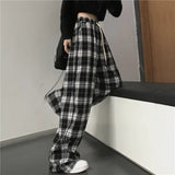 Oversize Plaid Hip-Hop Sweatpants