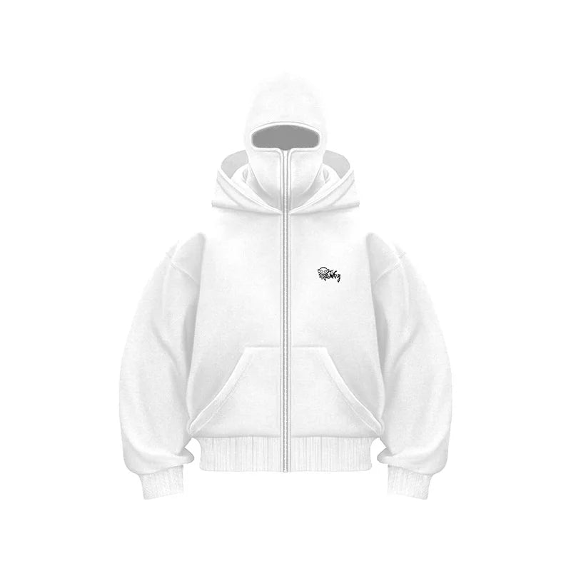 Y2K Goth Harajuku Double Hoodie