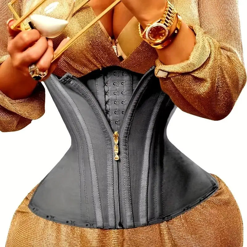 Women’s USA-Made Waist Trainer Belt - Zipper & Hook Slimming Shapewear