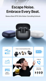 Baseus Bass EP10 Ultra Wireless Earbuds with ANC
