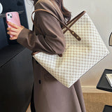 Large Capacity PU Leather Tote